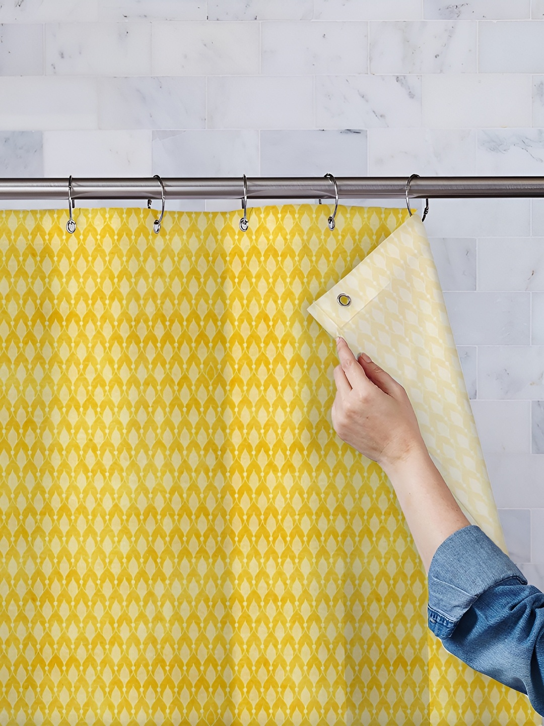 

ArtzFolio Single Piece Waterproof Polyester Shower Curtain, Multi
