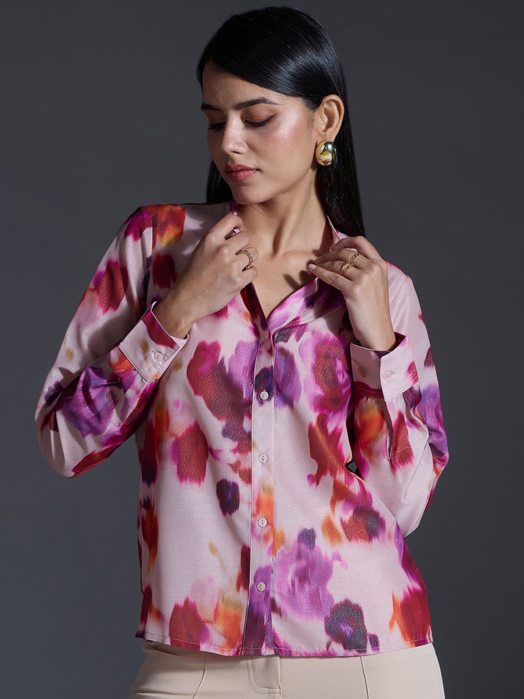 

20Dresses Women Floral Opaque Printed Party Shirt, Multi