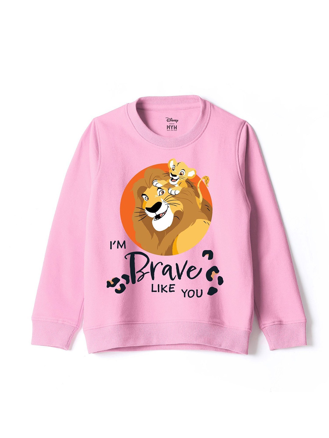 

Wear Your Mind Girls Printed Sweatshirt, Pink