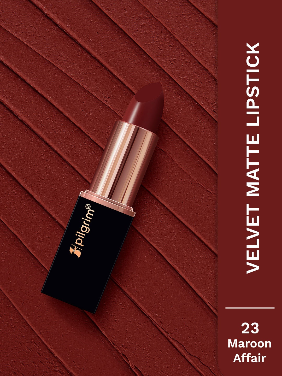 

Pilgrim Matte Bullet Intense Colour Transferproof & Smudgeproof Lipstick- Maroon Affair 23