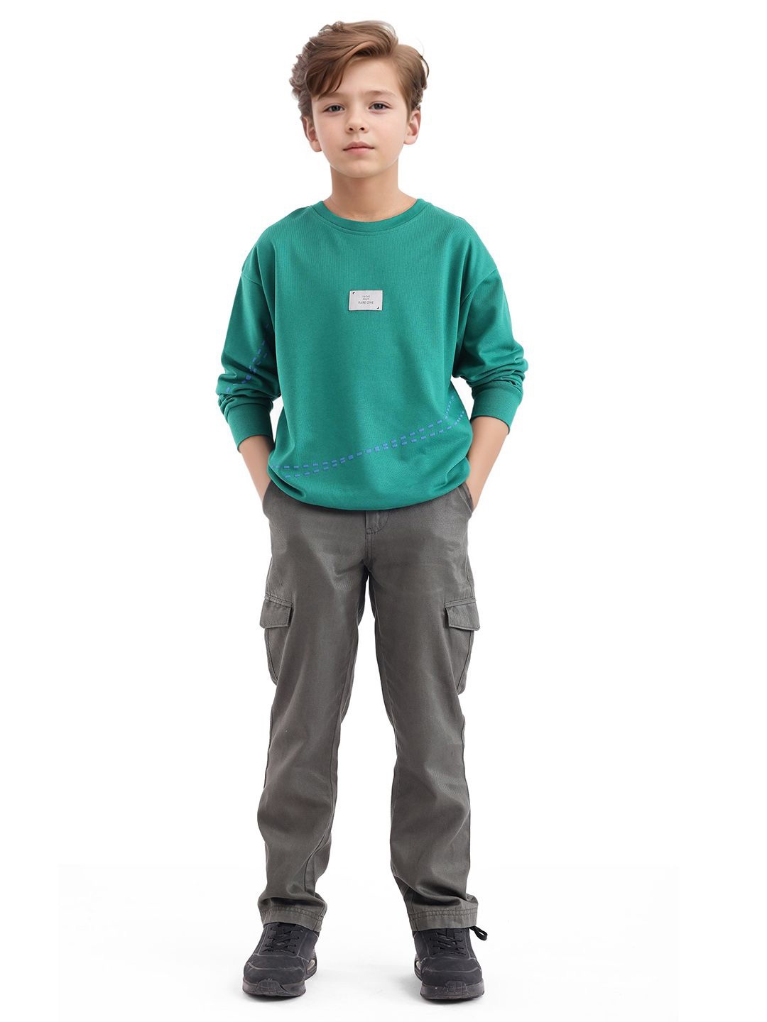 

Rare Ones Boys Hd Print Sweatshirt, Green