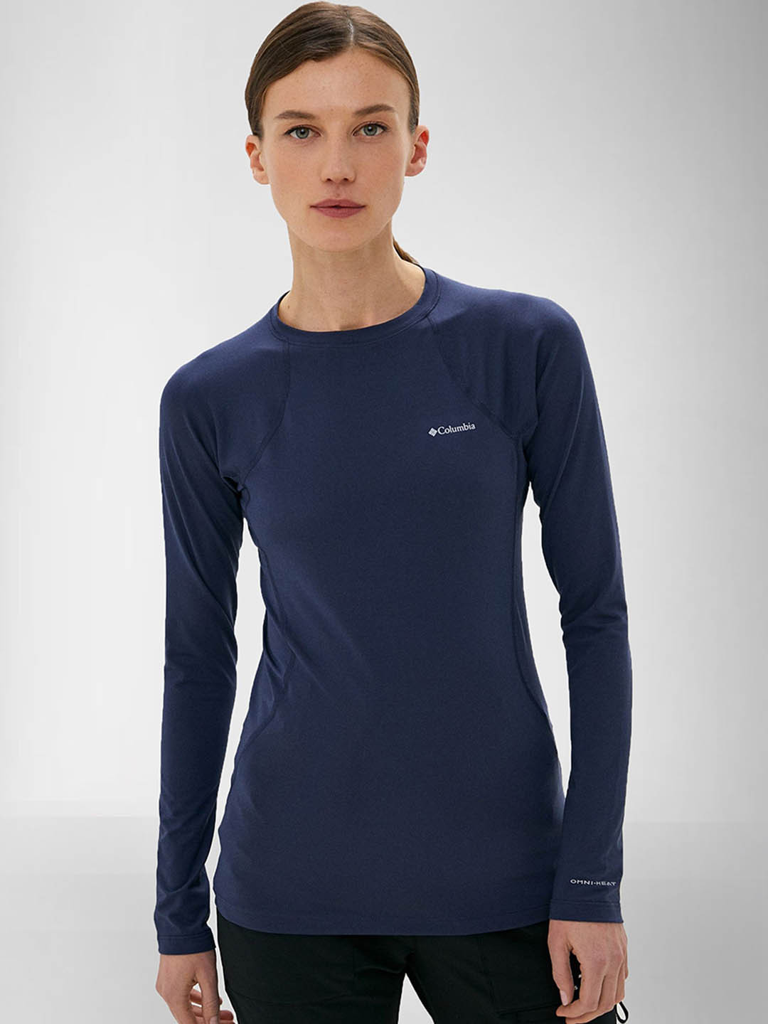 

Columbia Women Omni-Heat Reflective Long Sleeve Thermal Top, Navy blue