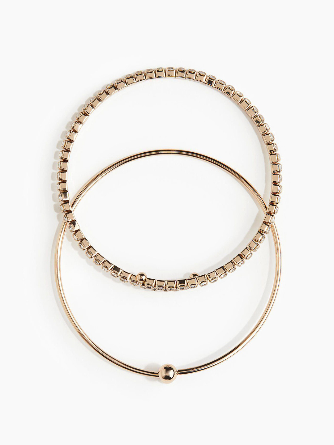 

H&M 2-Pack Bangles, Gold