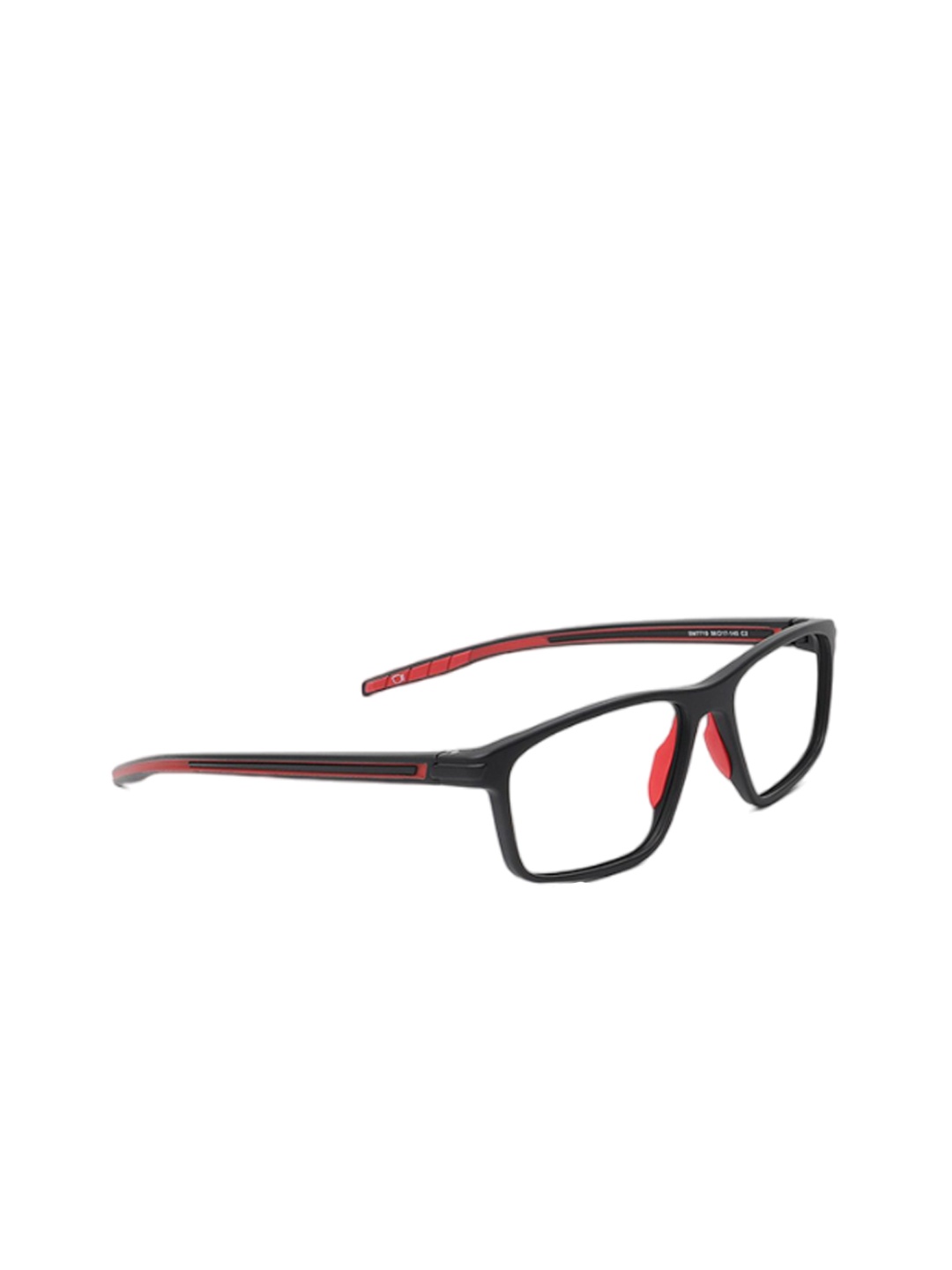 

Specsmakers Unisex Full Rim Rectangle Frames, Black