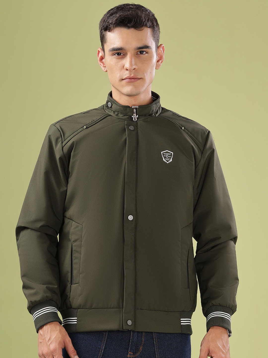 

Dollar Men Lightweight Bomber Jacket, Olive