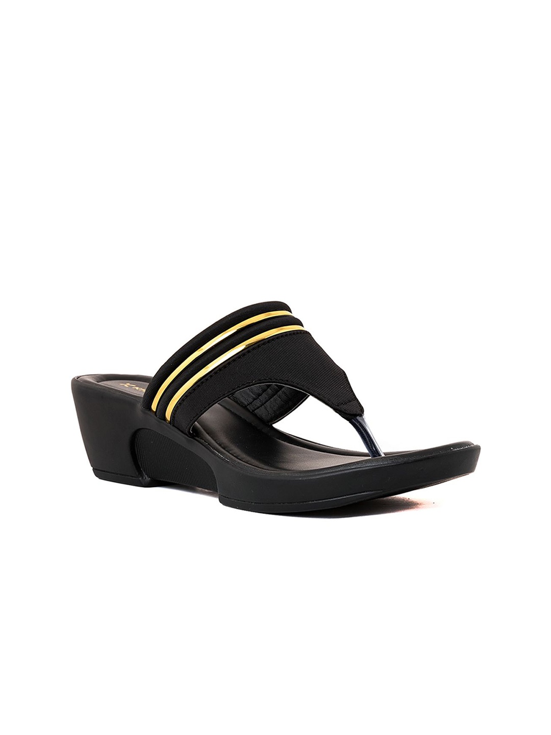 

Khadims Women Wedge Sandals, Black