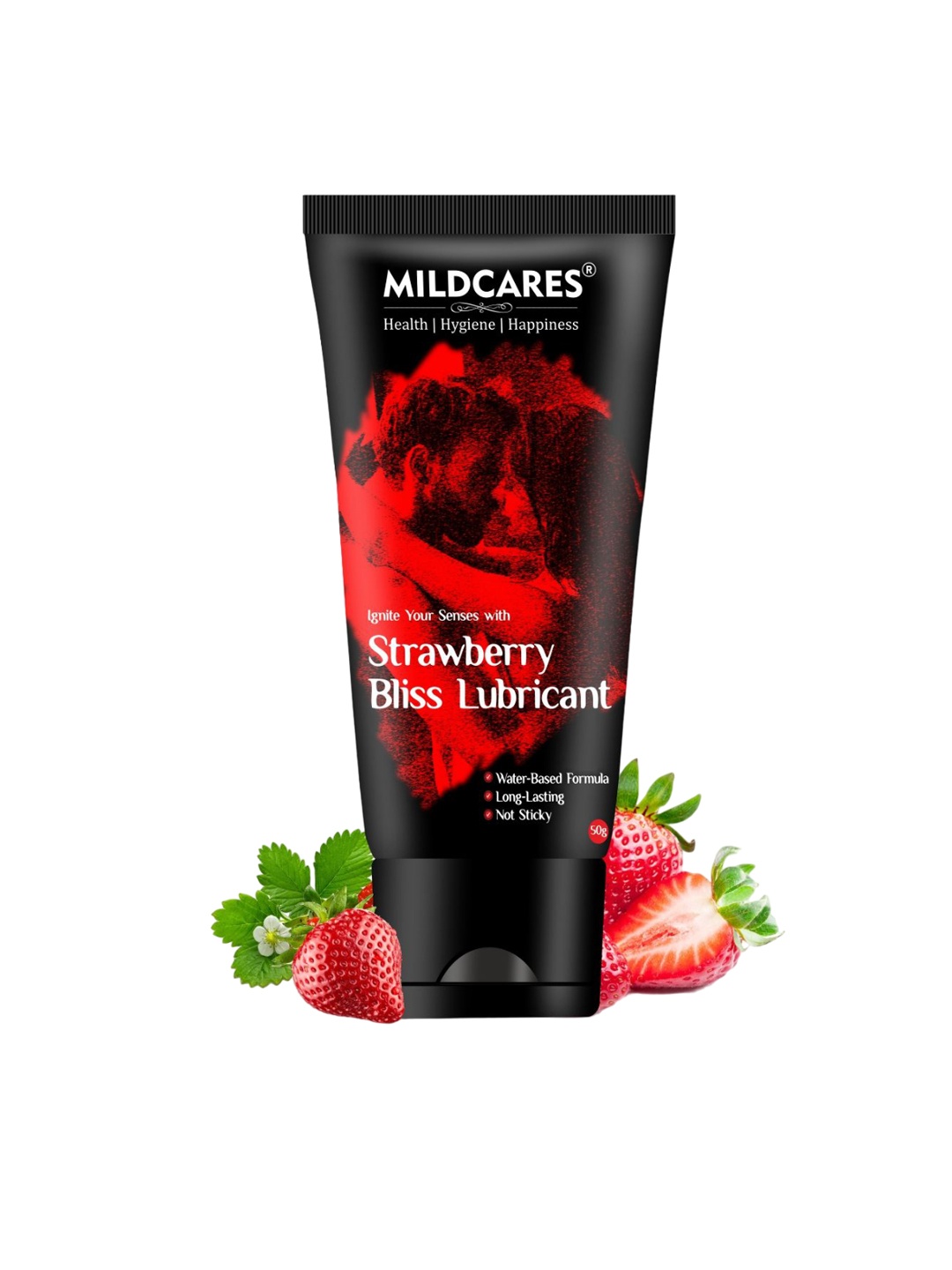 

MILDCARES Strawberry Bliss Lubricant - 50 g, Black