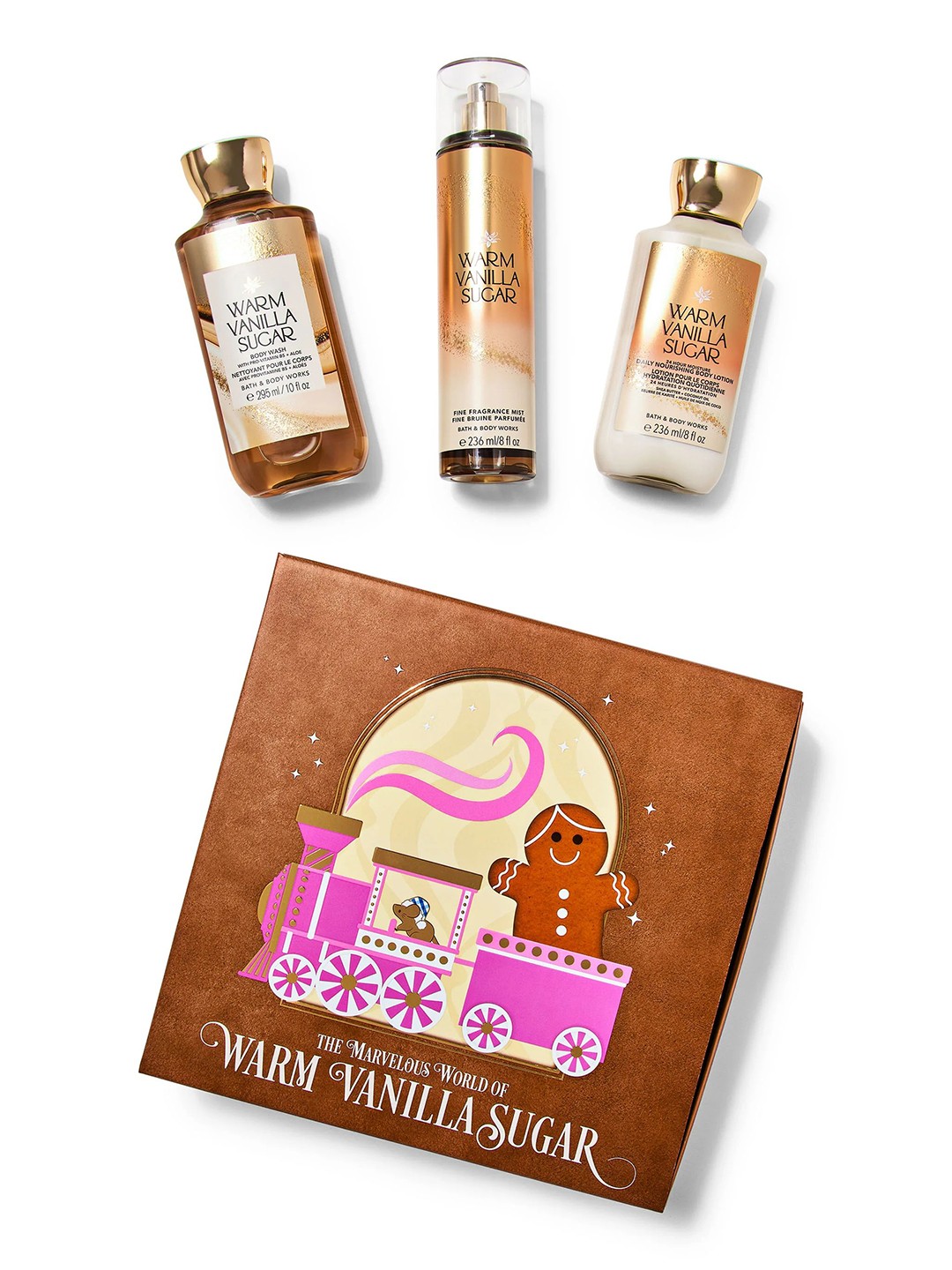 

Bath & Body Works Warm Vanilla Sugar Holiday Gift Set, Brown