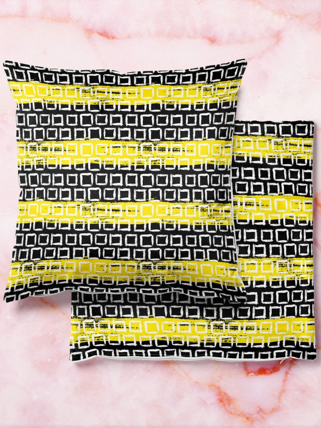 

ArtzFolio Multicoloured Set of 2 Square Cushion Covers, Multi