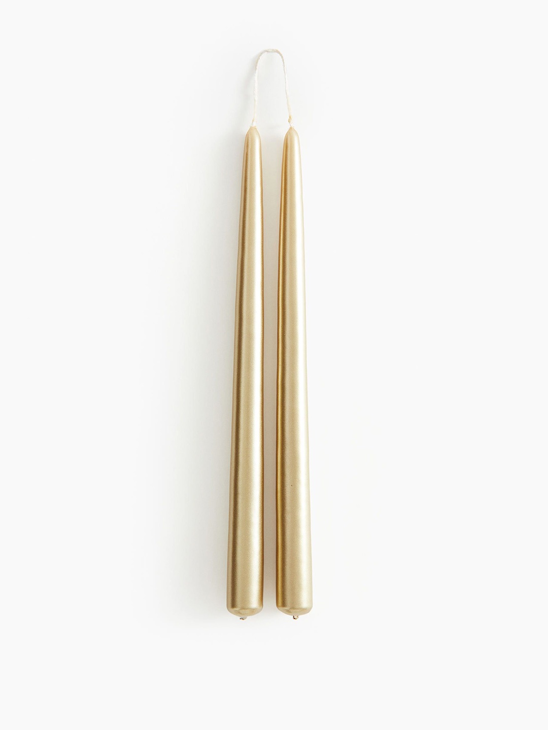 

H&M Gold 2-Pack Glossy Tapered Candles