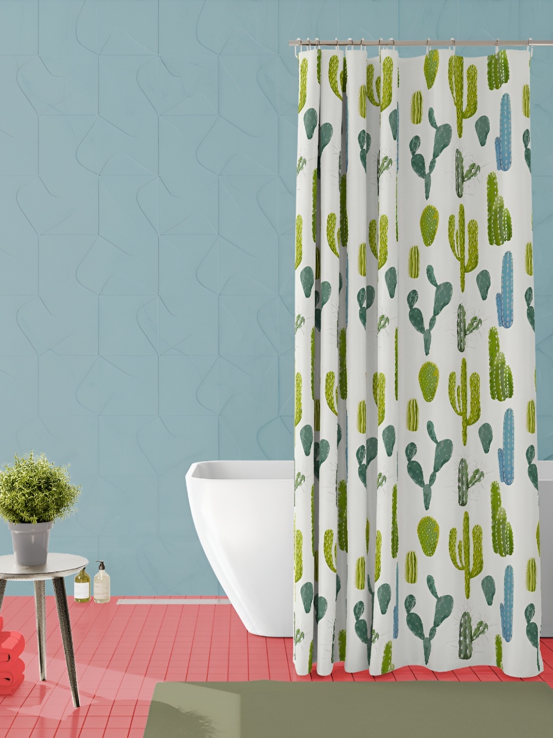 

ArtzFolio Single Piece Waterproof Polyester Shower Curtain, Multi