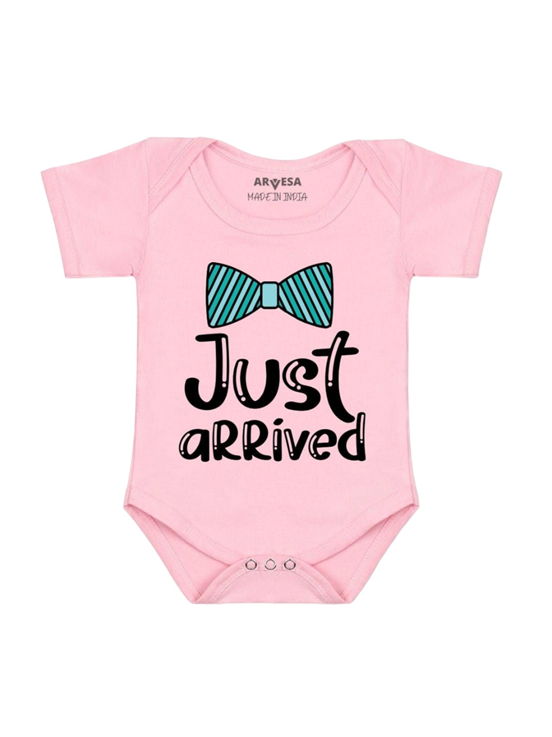 

Arvesa Kids Infants Short Sleeve Bodysuit, Pink