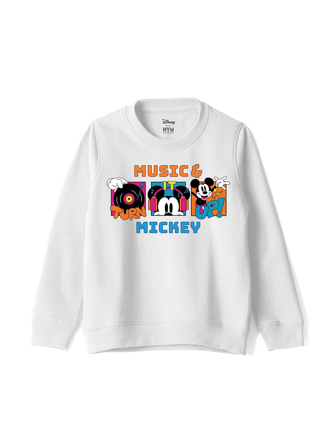 

Wear Your Mind Kids Printed Sweatshirt, White