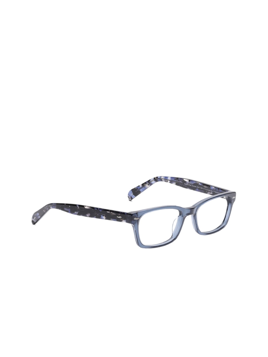 

Specsmakers Unisex Oval Sunglasses FSFCBLTO51HAP1206-Crystal Blue, Black