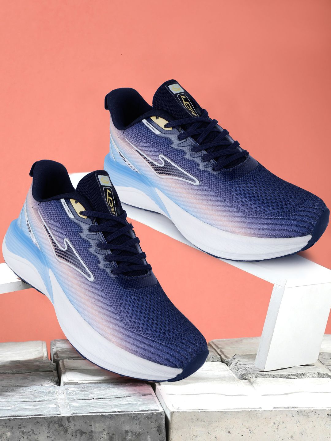 

Lancer Navigator Men Textile Running Shoes, Navy blue