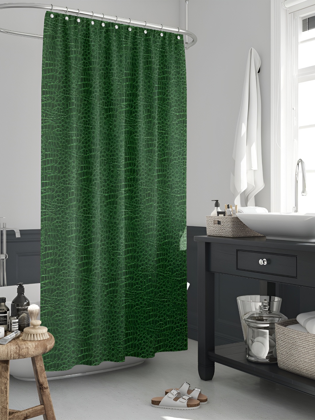

ArtzFolio Green Printed Shower Curtains