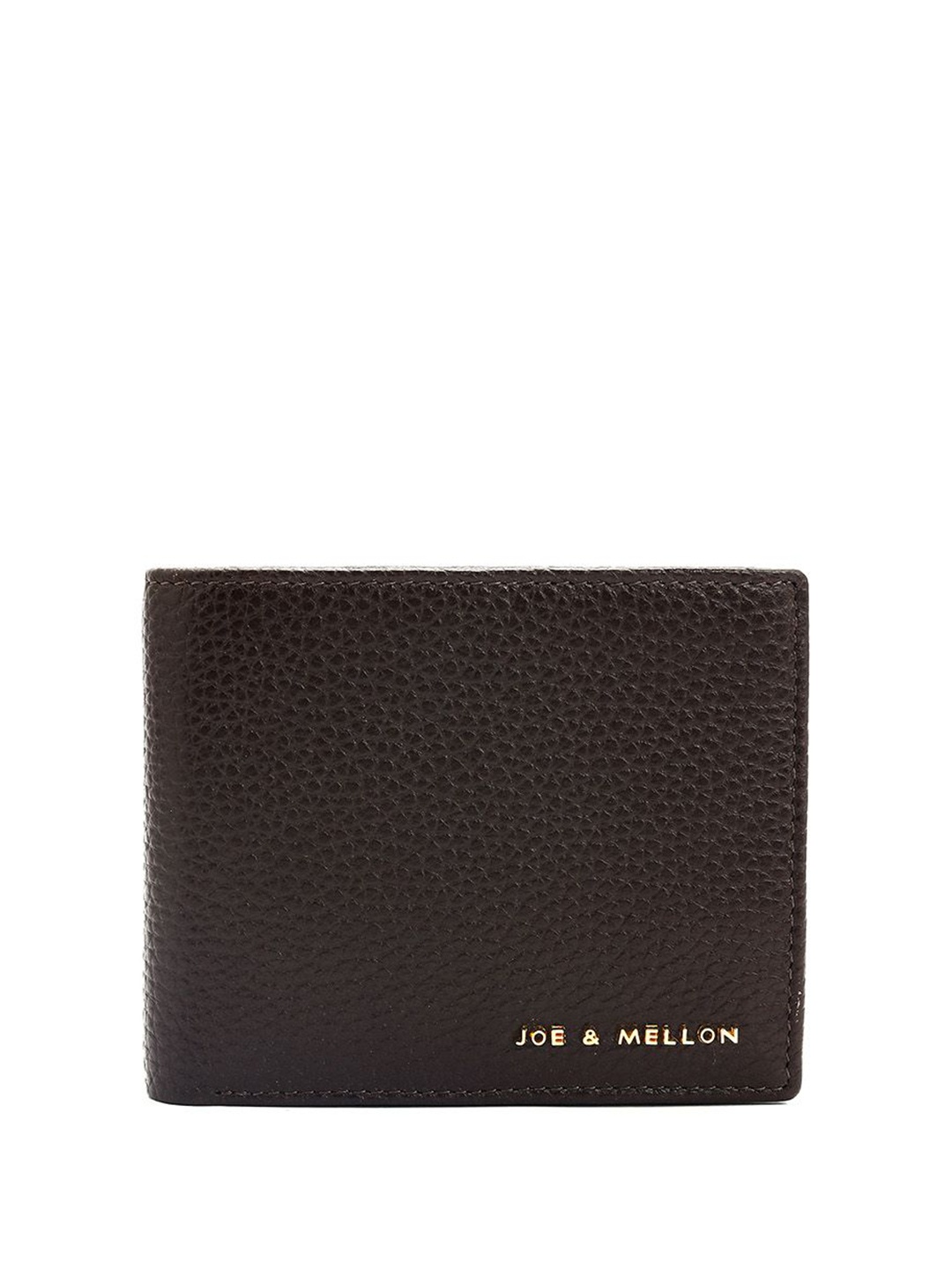 

Joe & Mellon Men Leather Two Fold Wallet, Brown