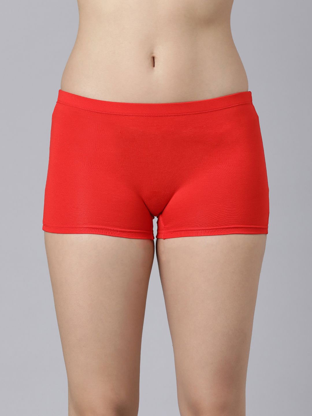 

MYSHA Women Stretchable Boy Short Briefs LOCAL-BOXER-RED-XS