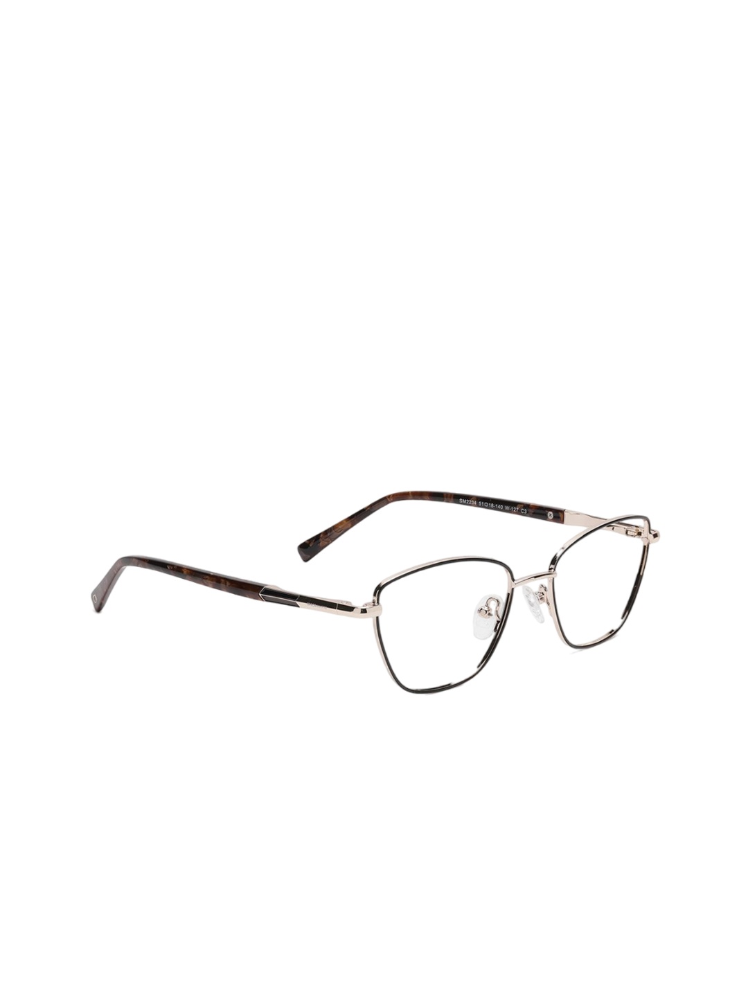 

Specsmakers Women Square Sunglasses FMFBKSGD51SMO2234, Black