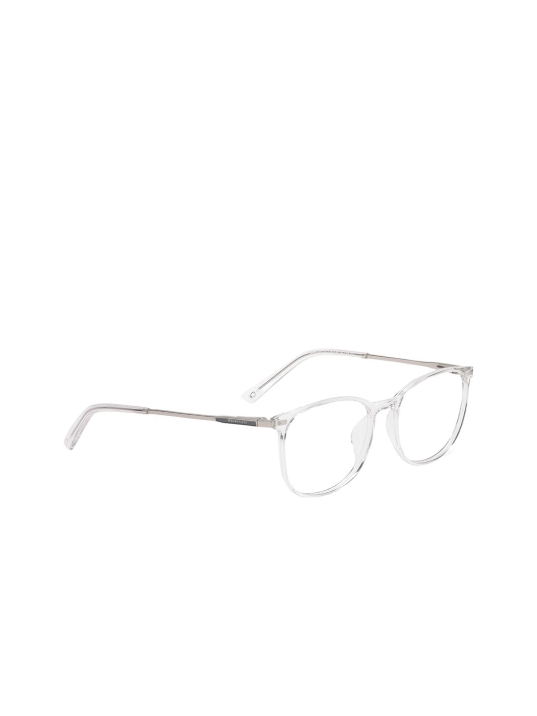 

Specsmakers Unisex Full Rim Rectangle Frames FSFCWTSL51SMO2238-Crystal White