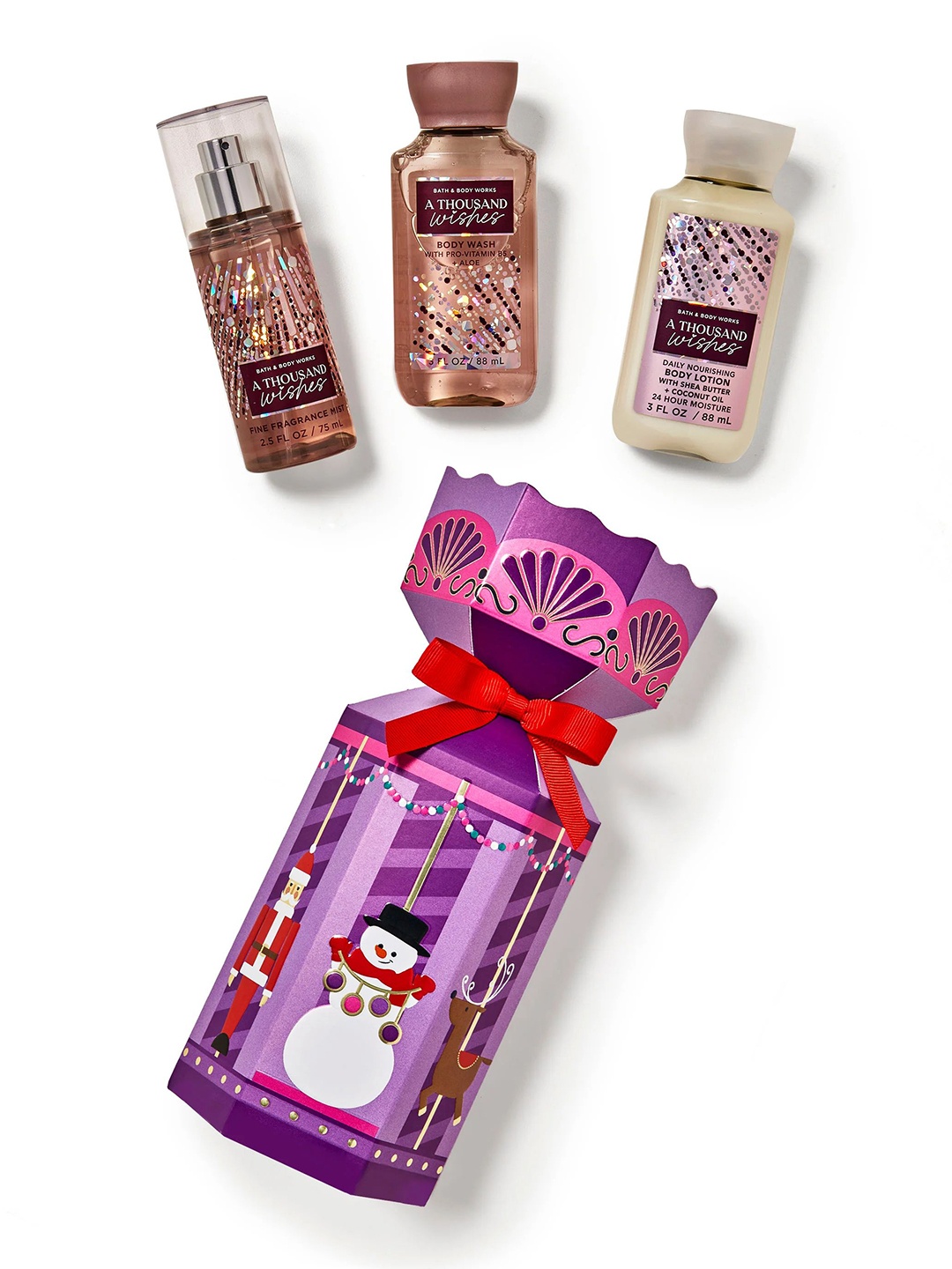 

Bath & Body Works A Thousand Wishes Mini Gift Box Set, Purple