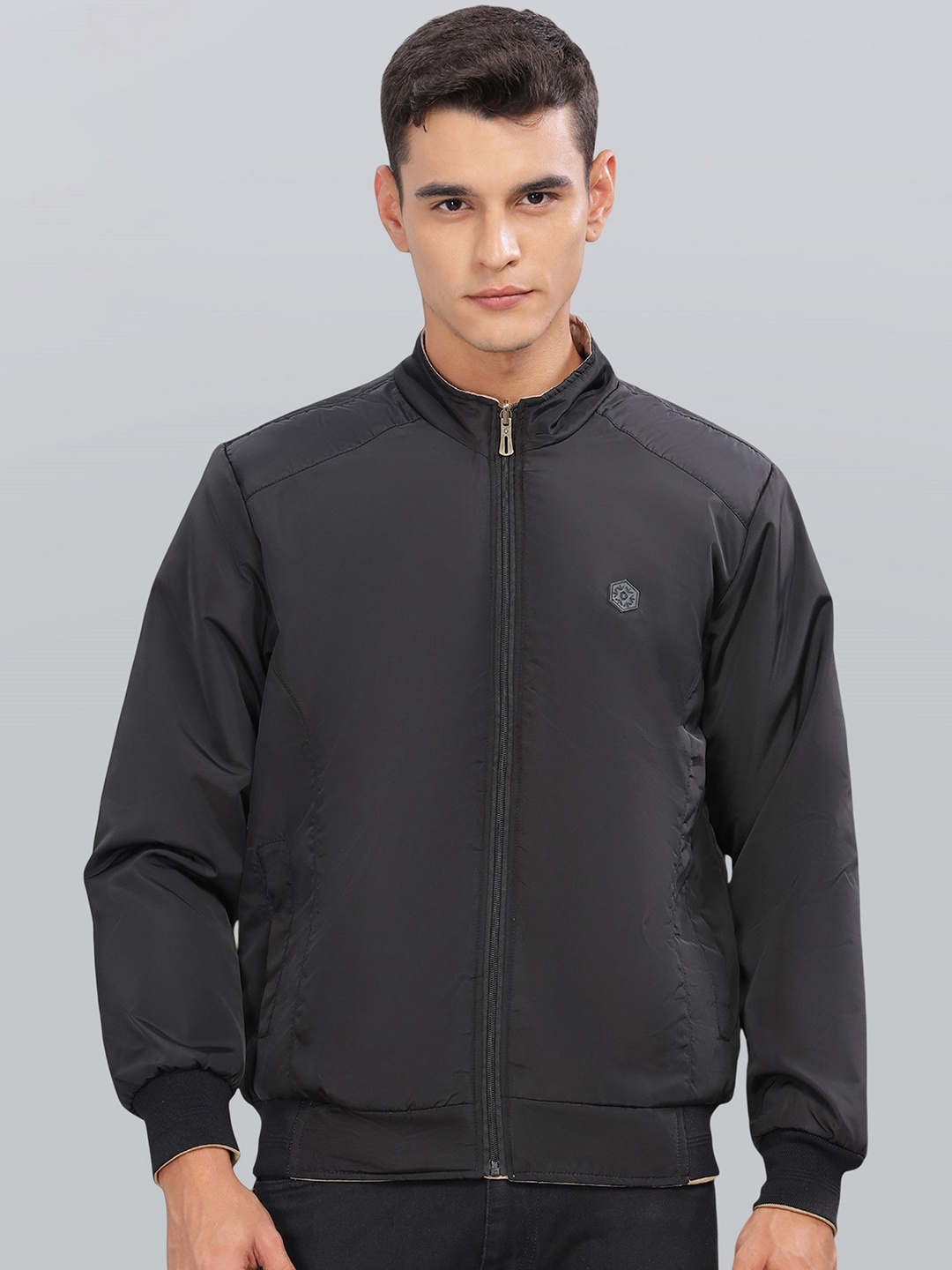 

Dollar Men Lightweight Bomber Jacket, Black