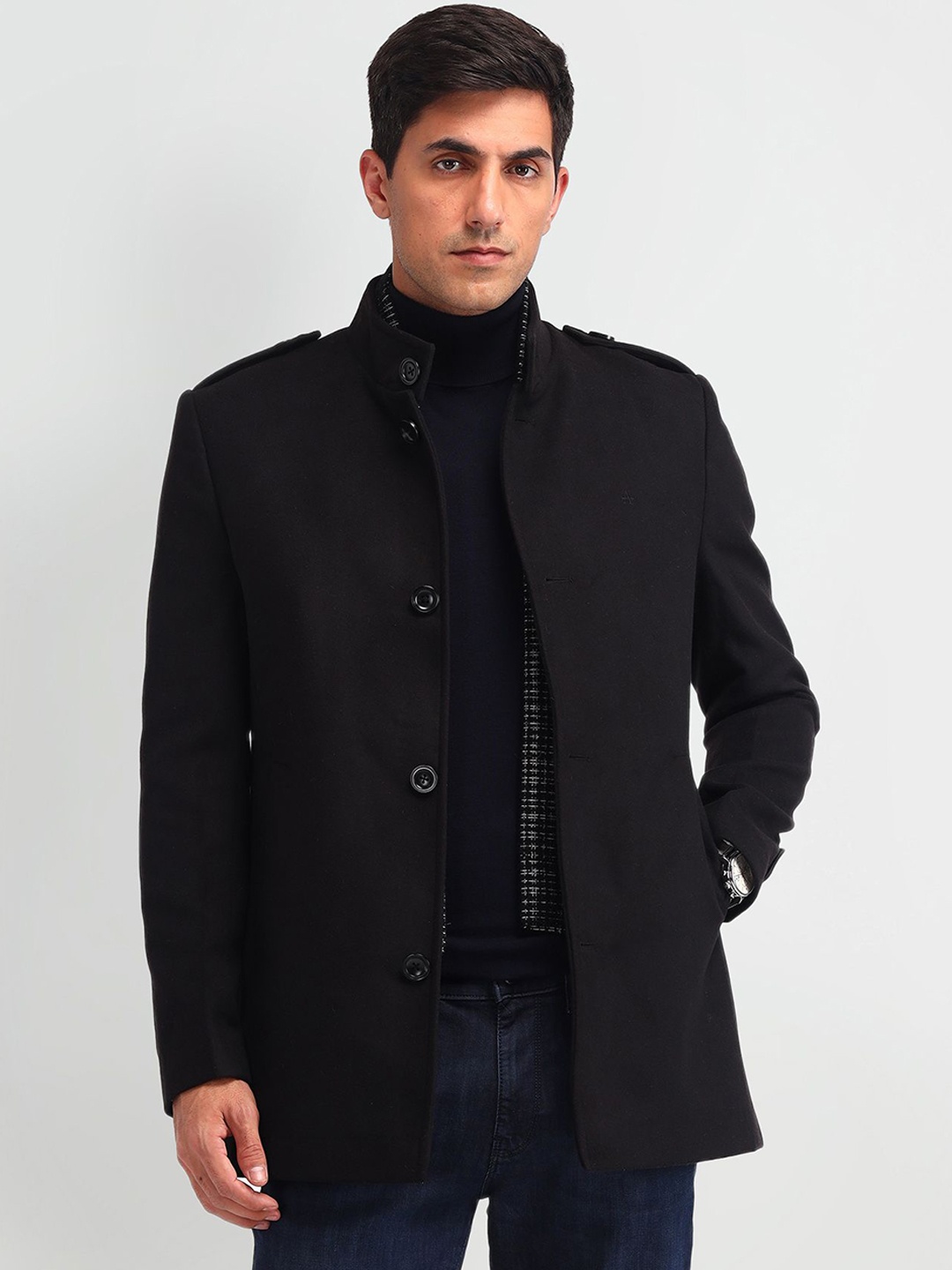 

Arrow Sport Men Polyester Jacket, Black