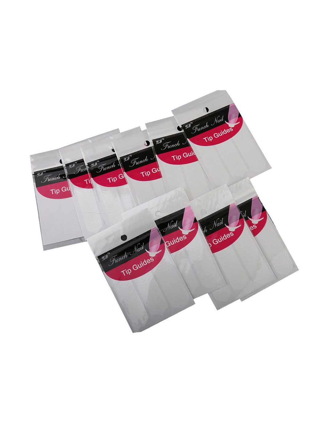 

Scheibe Set Of 10 Nail Tip Guides, White