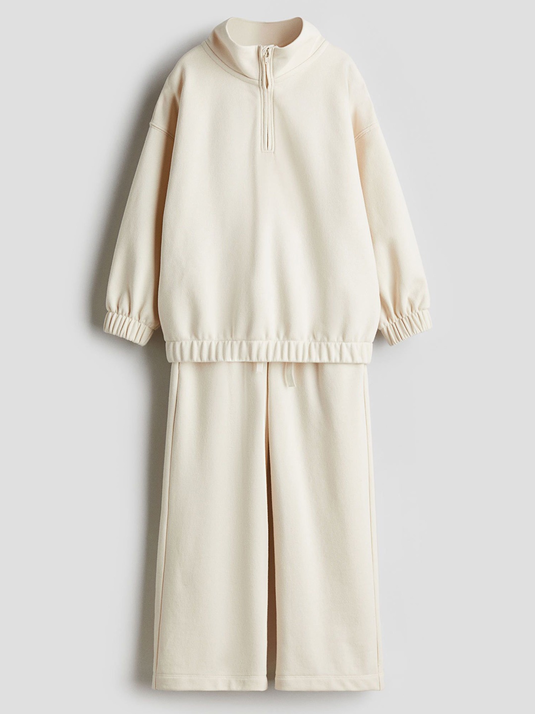 

H&M Girls 2-Piece Sweatshirt Set, Beige