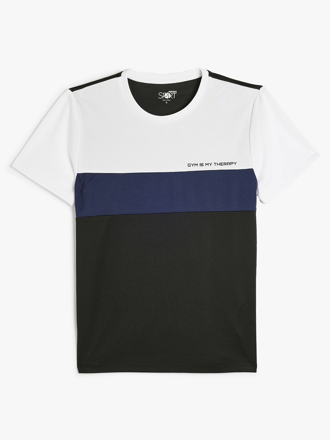 

Koton Men Colourblocked Round Neck T-shirt, Black