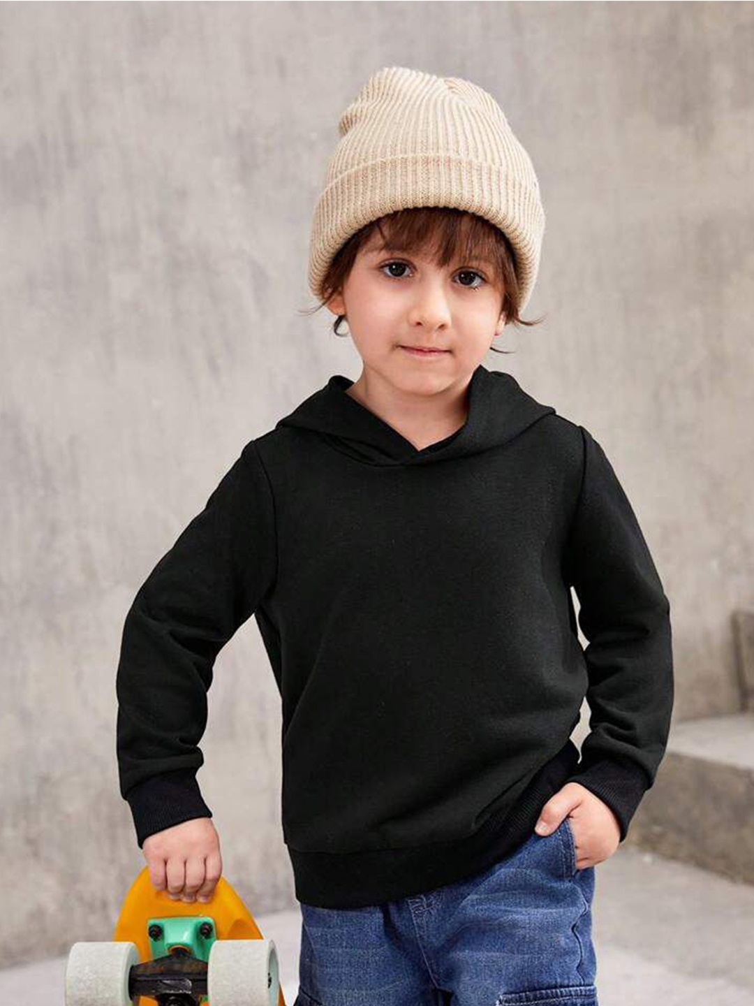 

TABADTOD Kids Printed Hooded Dry Fit Pullover Sweatshirt, Black