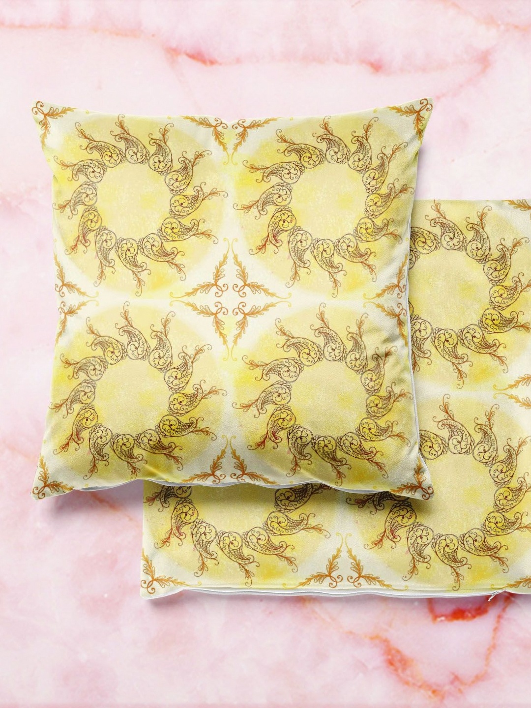 

ArtzFolio Multicoloured Set of 2 Square Cushion Covers, Multi