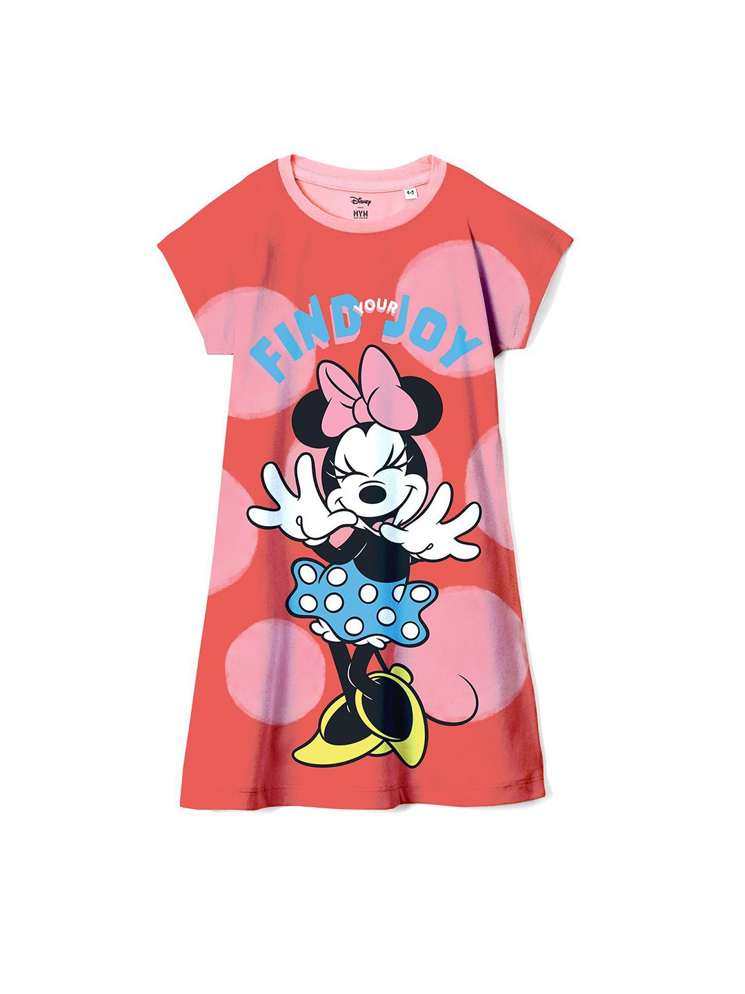 

Wear Your Mind Girls Graphic Printed A-Line Dress, Pink