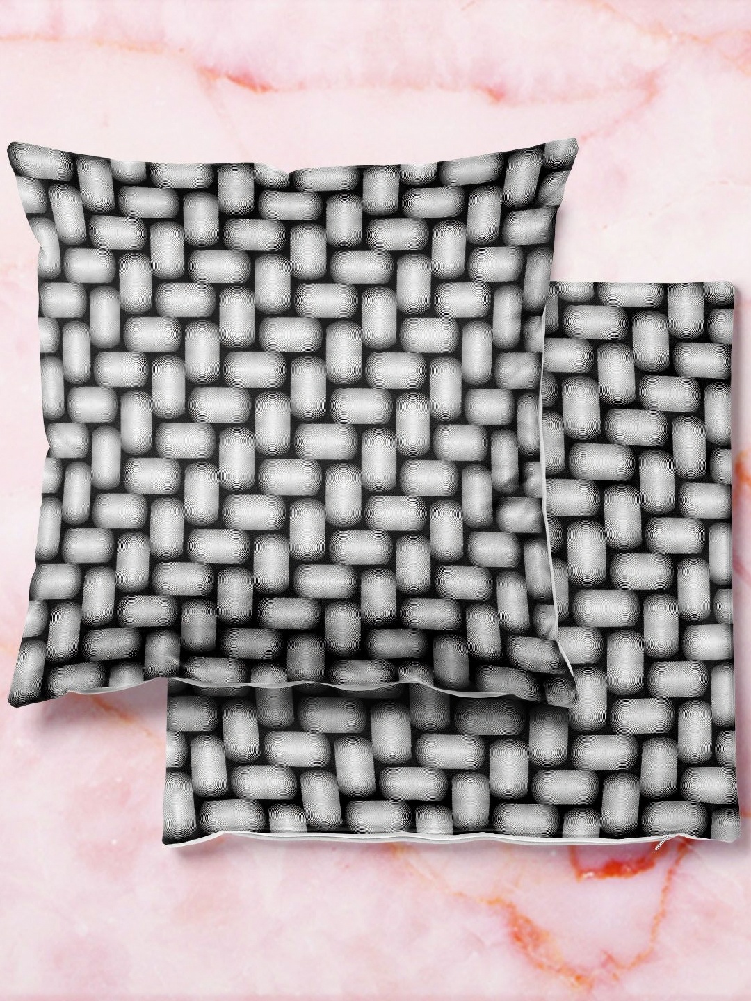 

ArtzFolio Multicoloured Set of 2 Square Cushion Covers, Multi