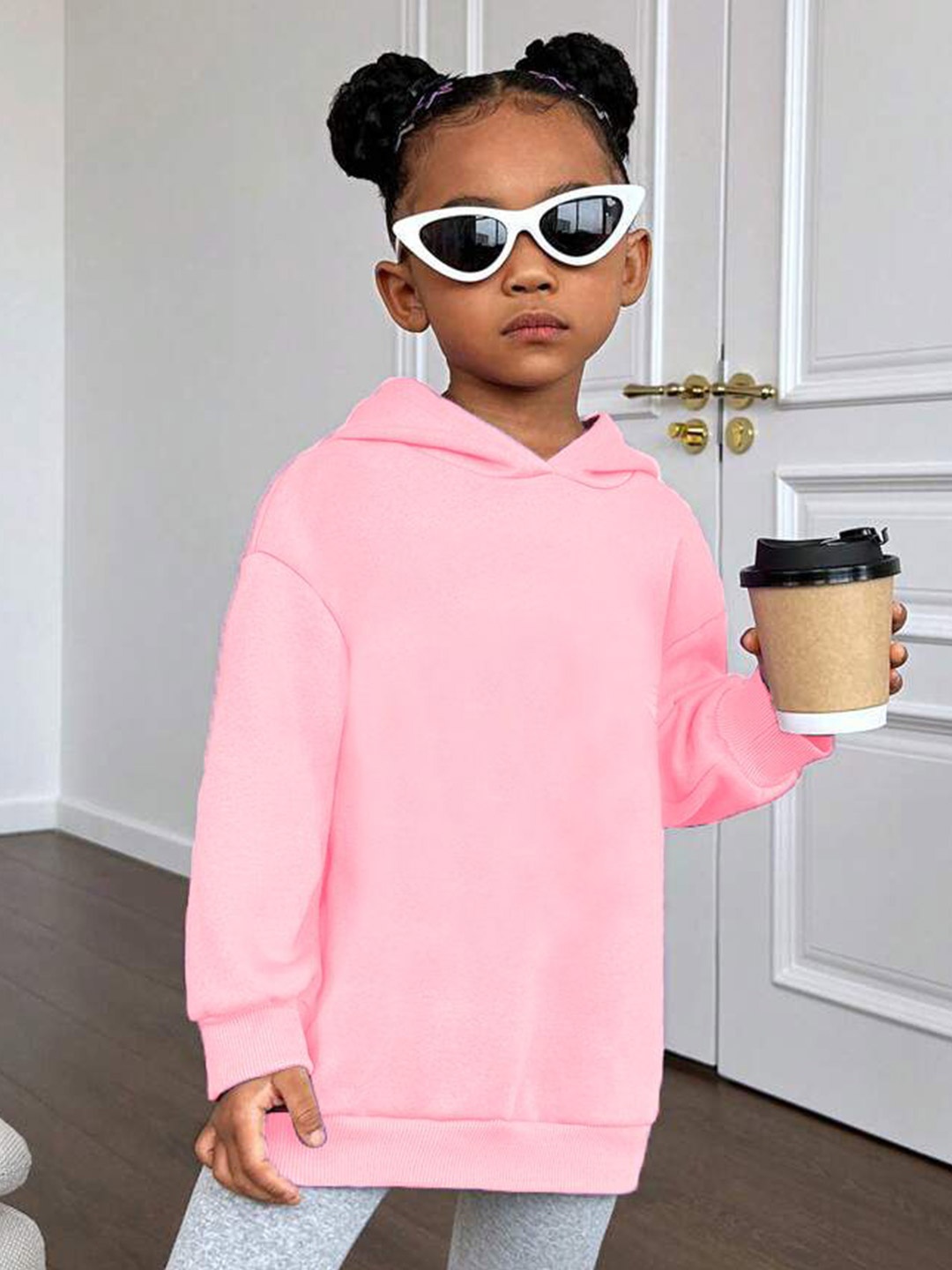

TABADTOD Unisex Kids Hooded Pullover Sweatshirt, Pink