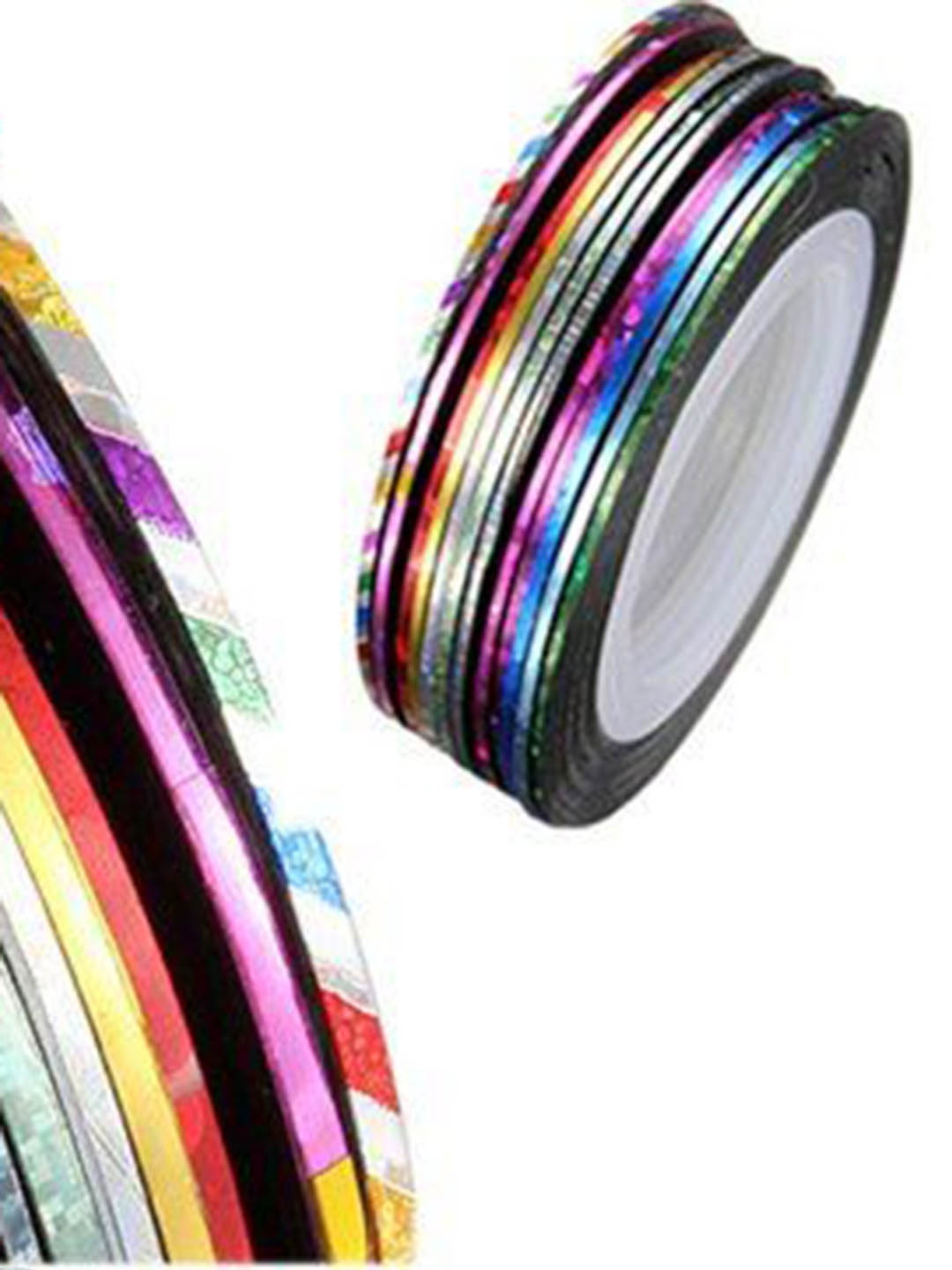 

Scheibe Set Of 6 Nail Art Striping Tapes, Black