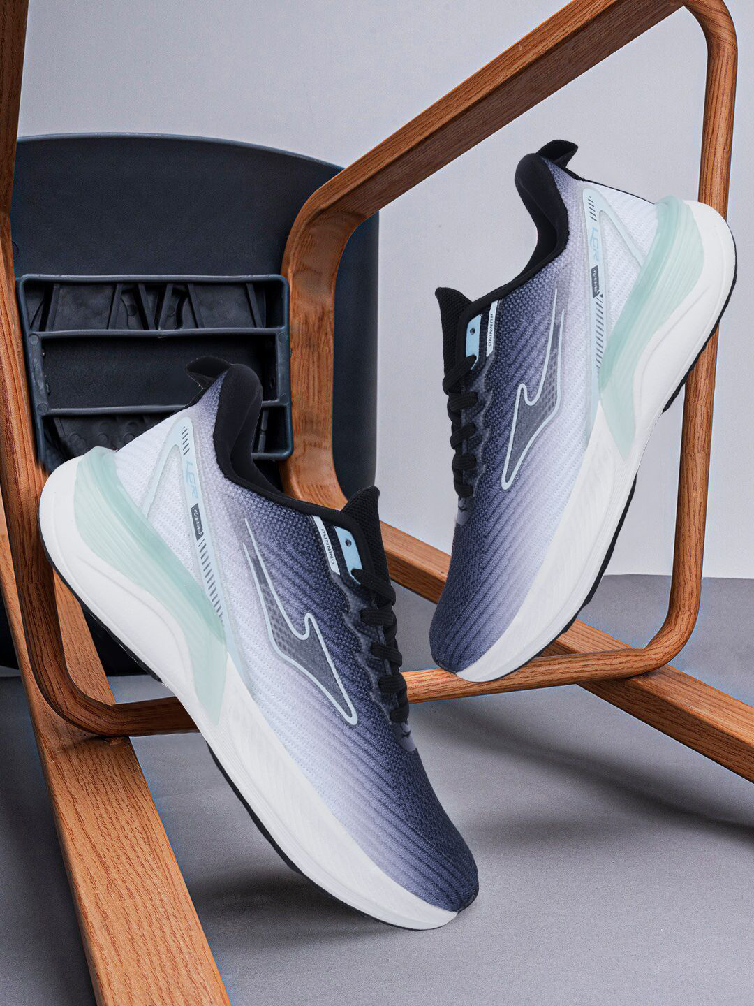 

Lancer Men Lace-Ups Textile Running Shoes, Black