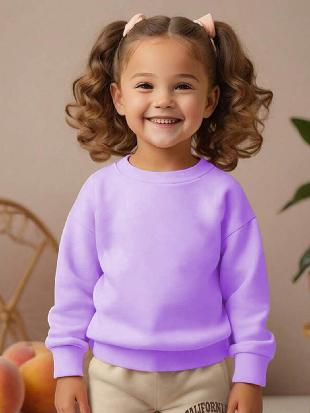 

TABADTOD Unisex Kids Printed Hooded Sweatshirt, Lavender