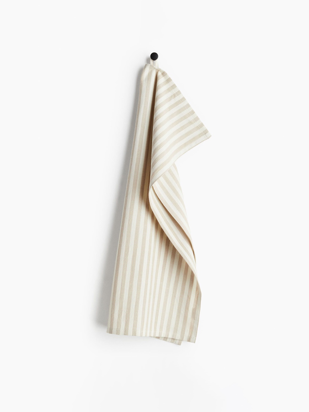 

H&M Beige Striped Pure Cotton Hand Towel