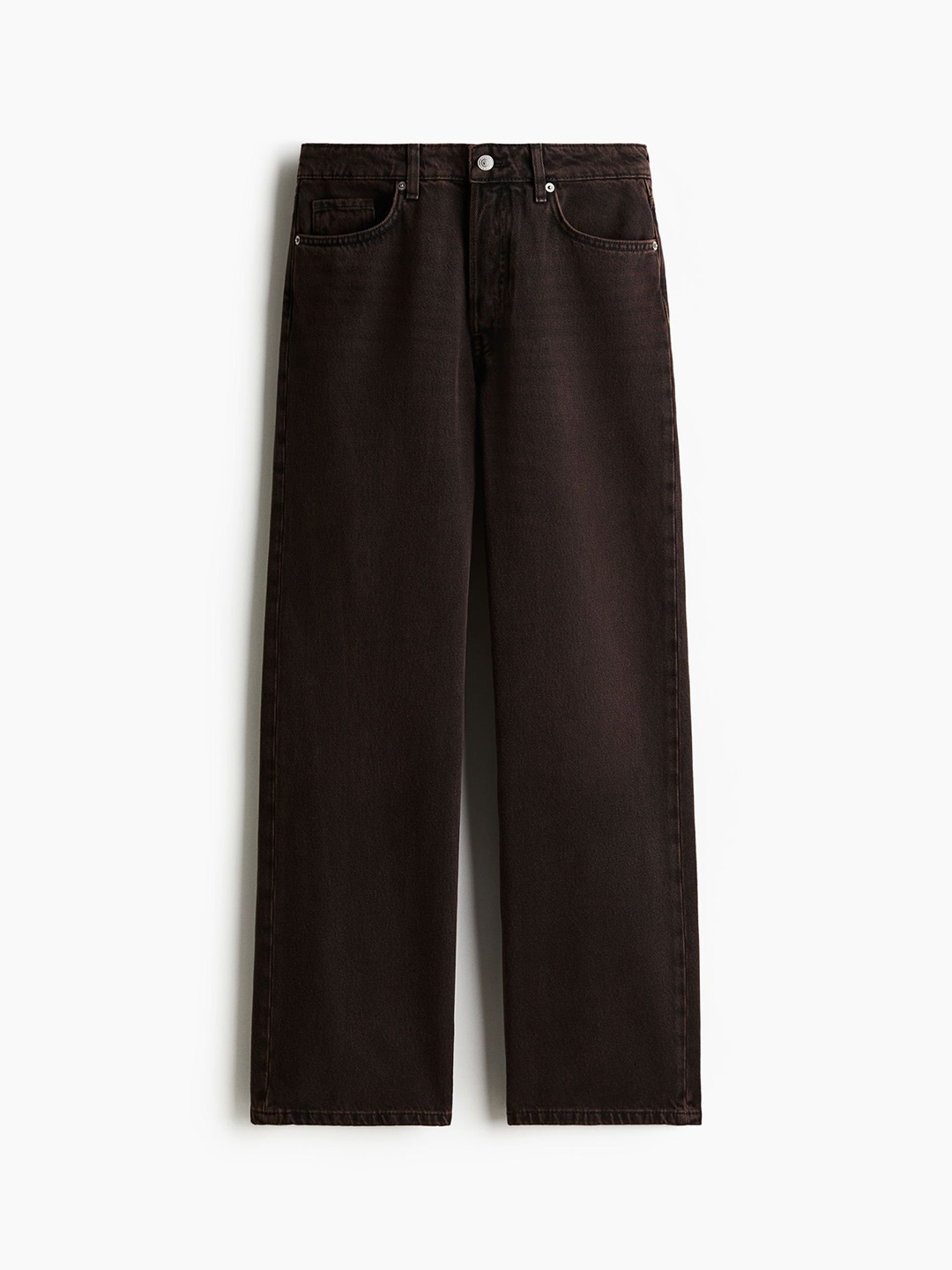 

H&M Women Straight Jeans, Brown