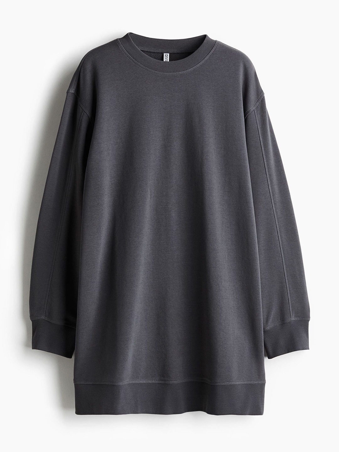 

H&M Long Sleeve Round Neck Dress, Grey