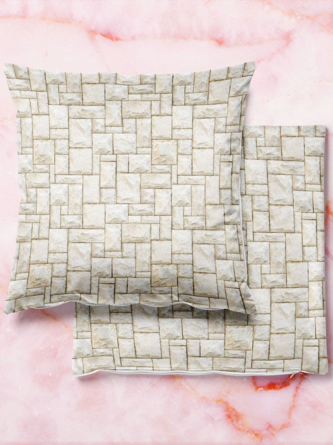

ArtzFolio Multicoloured Set of 2 Velvet Square Cushion Covers, Multi