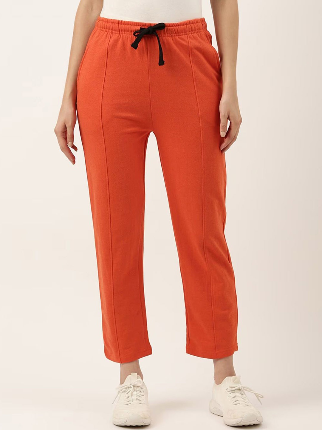 

ARISE Women Mid-Rise Track Pants, Orange