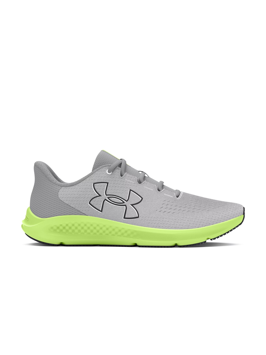 

UNDER ARMOUR Women Charged Pursuit 3 Big Logo Running Shoes, Grey