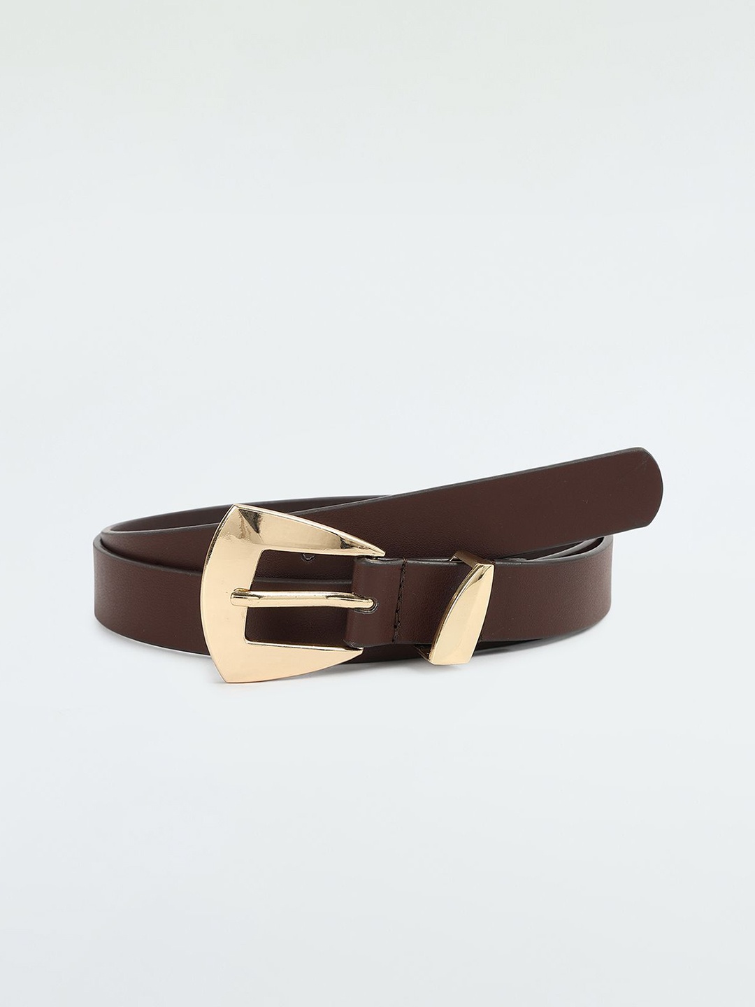 

max Women Solid Slim Belt, Brown