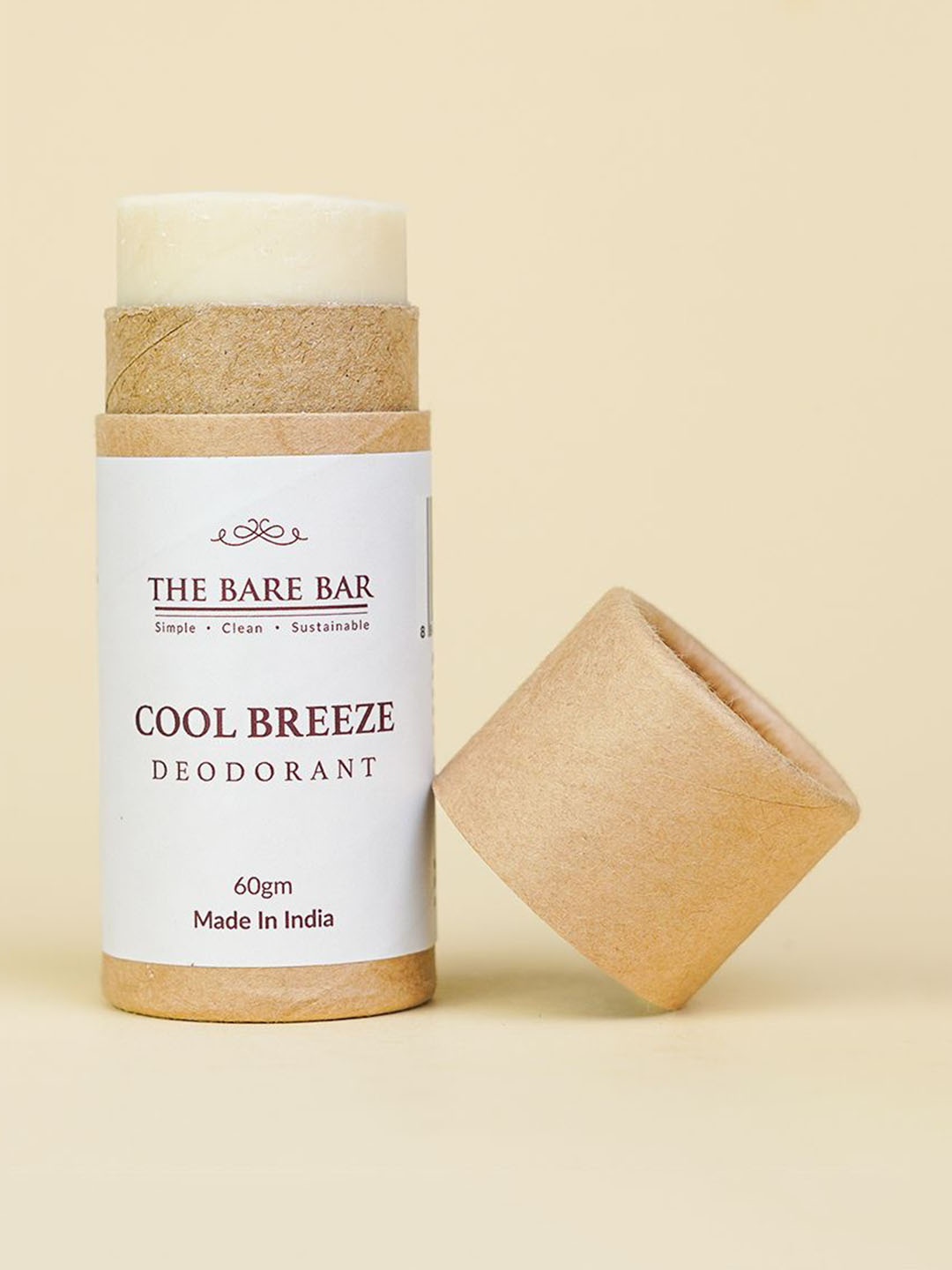 

The Bare Bar Cool Breeze Deodorant- 60 g, Cream