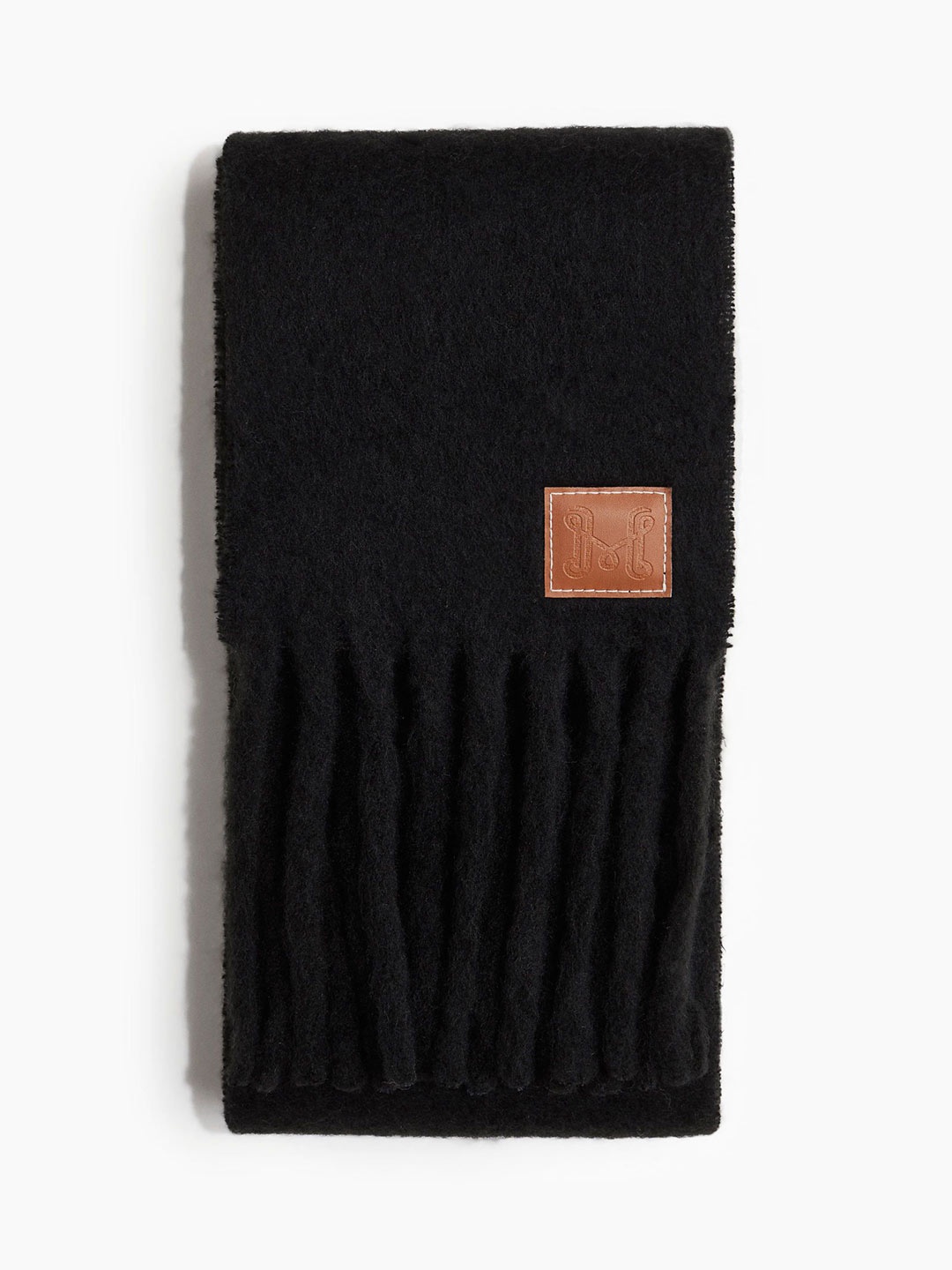 

H&M Fluffy Scarf, Black