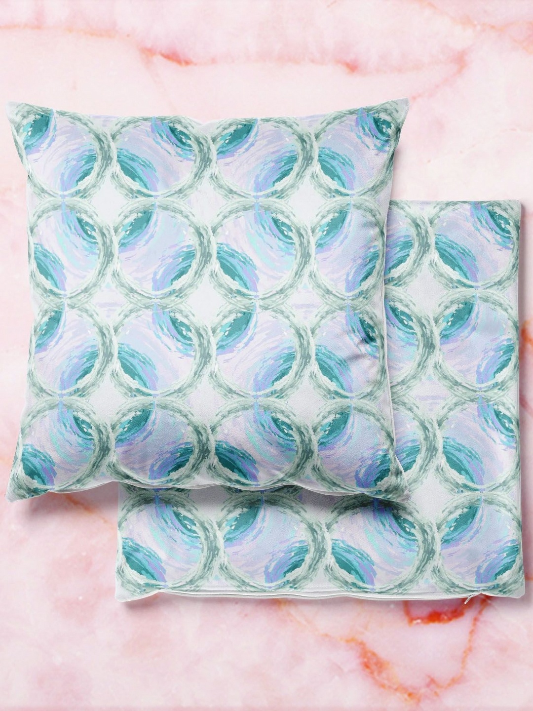 

ArtzFolio Multicoloured Set of 2 Square Cushion Covers, Multi