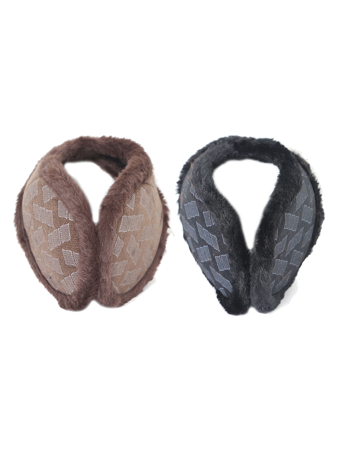 

FabSeasons Men Set of 2 Fur Hair Accessory Set, Black