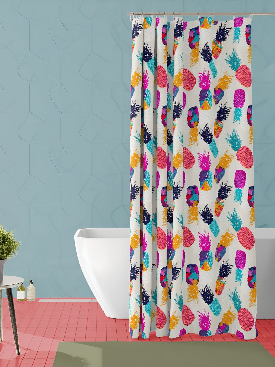 

ArtzFolio Single Piece Waterproof Polyester Shower Curtain, Multi